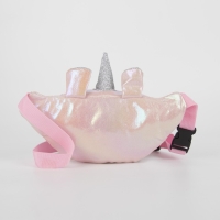 Сумка детская для девочки поясная Magiс unicorn, на молнии, розовая