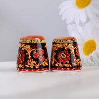 Сувенир напёрсток "Хохлома", керамика Сувенир напёрсток "Хохлома", керамика