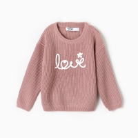 Джемпер детский KAFTAN Love р.34 (122-128 см), розовый Джемпер детский KAFTAN Love р.34 (122-128 см), розовый