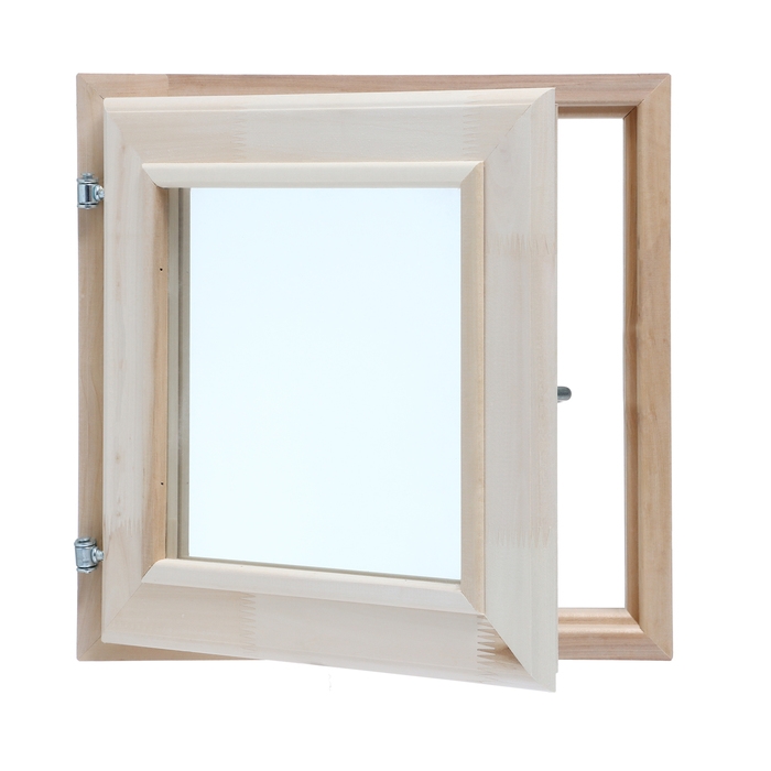 Окно, 40&times;40см, двойное стекло ЛИПА, наружнее открывание
