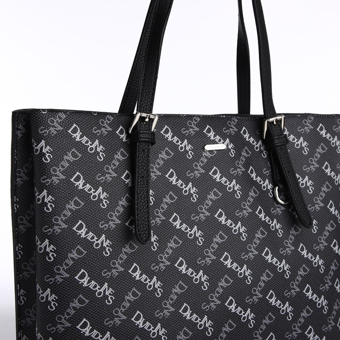 Сумка женская на молнии David Jones, цвет чёрный