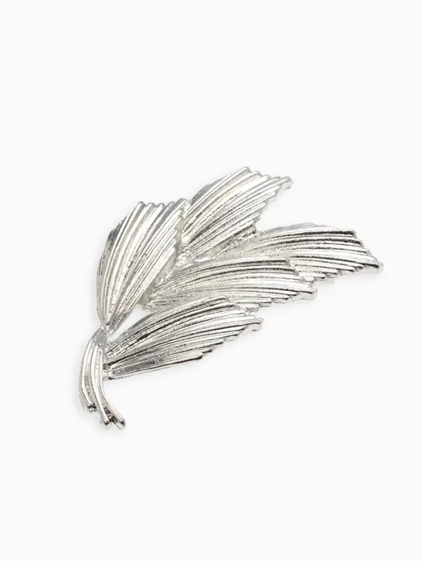 Брошь "Колоски", цвет серебро