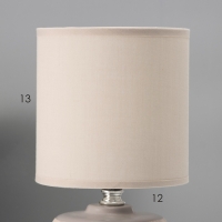 Настольная лампа с абажуром RISALUX &laquo;Мерида&raquo;, Е14, 40 Вт, бежевый, 13&times;13&times;28 см