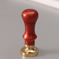 Печать для сургуча с пластиковой ручкой "Буква M на вензеле" 2,5х2,5х6,3 см