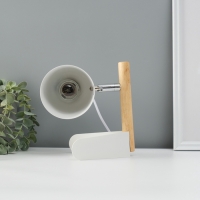 Лампа настольная "Престиж" 1х40Вт Е27 белый 13х12х24см Лампа настольная "Престиж" 1х40Вт Е27 белый 13х12х24см