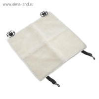 Накидка на переднее сиденье, натуральная шерсть, короткий ворс, белый Накидка на переднее сиденье, натуральная шерсть, короткий ворс, белый