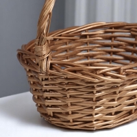 Набор корзин овальные 3 шт,  L: 39х29 см, высота 13 см, высота с ручкой 36 см.M: 33*24*11H*33HHS: