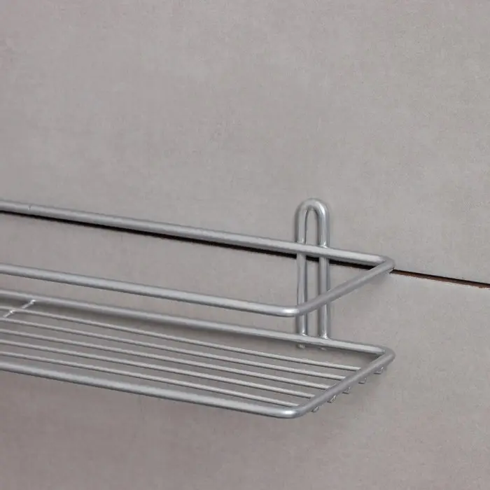 Полка прямоугольная, 1 ярус, Classic, 40&times;10&times;7 см, цвет хром