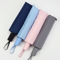 Зонт механический «Однотонный», эпонж, 3 сложения, 8 спиц, R = 50/54 см, D = 108 см, цвет МИКС Зонт механический «Однотонный», эпонж, 3 сложения, 8 спиц, R = 50/54 см, D = 108 см, цвет МИКС