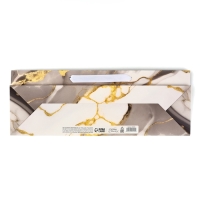 Пакет под бутылку горизонтальный &laquo;Мрамор&raquo;, 36 &times; 10 &times; 13 см