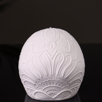 Фигура "Череп с орнаментом" 6х5х5 см, натуральный