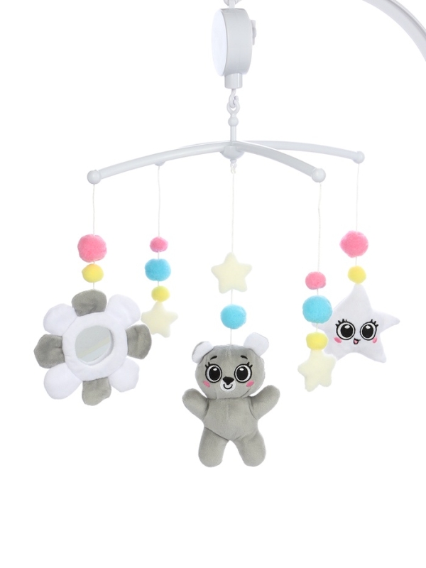 Крошка Я, мобиль "забавный мишка", звук, серый SL-07279A