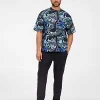 Футболка из бифлекса Morfiss с полной запечаткой на заказ, размер XL/XXL