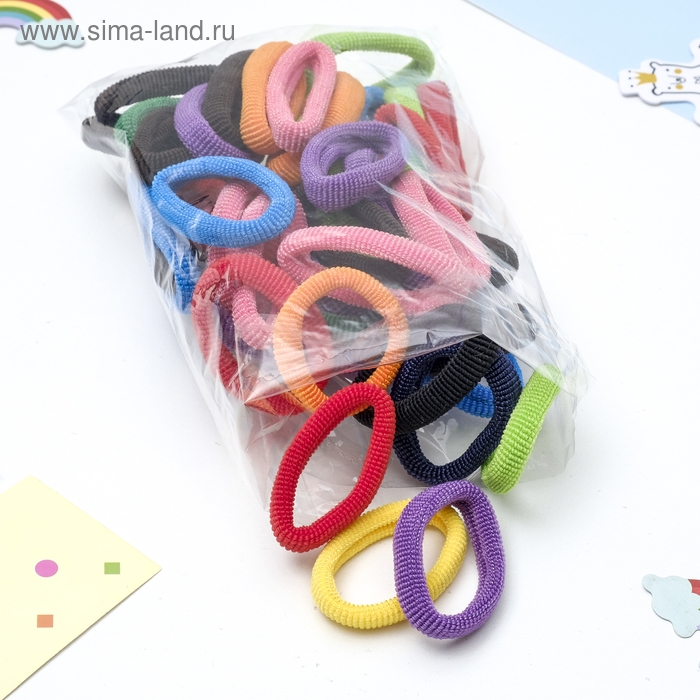 Резинка для волос Резинка для волос "Махрушка" (набор 50 шт) классика