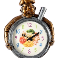 Часы настенные интерьерные, для кухни &laquo;Шеф&raquo;, плавный ход, 29.5&times;23 см, d-16.5 см