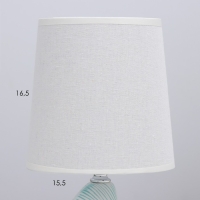 Настольная лампа "Парма" E14 40Вт бирюзовый 15,5х15,5х32 см RISALUX