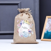 Мешок подарочный с термонаклейкой "От всего сердца" 15,5 x 24 см набор 5шт 9924389