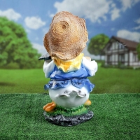 Садовая фигура "Утенок с мотыгой" 27х27х45см