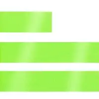 Лента сатиновая Satin 20 XXL, зеленый неон, 250 см