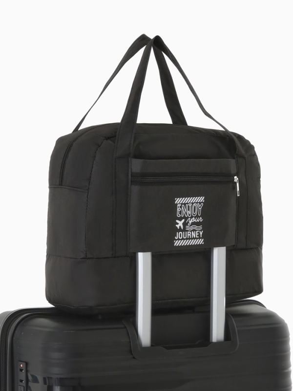 Сумка дорожная на молнии, чёрная Сумка дорожная на молнии, чёрная