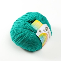Пряжа для вязания спицами, крючком &laquo;Пехорский текстиль. Детский каприз&raquo;, 50% мериносовая шерсть, 50% фибра, 225 м/50 г, (335 изумруд)