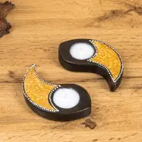 Набор свечей "Инь Янь" керамика, 13х13х2 см