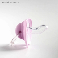 Соска - пустышка силиконовая ортодонтическая, от 6 мес., цвет МИКС для девочек