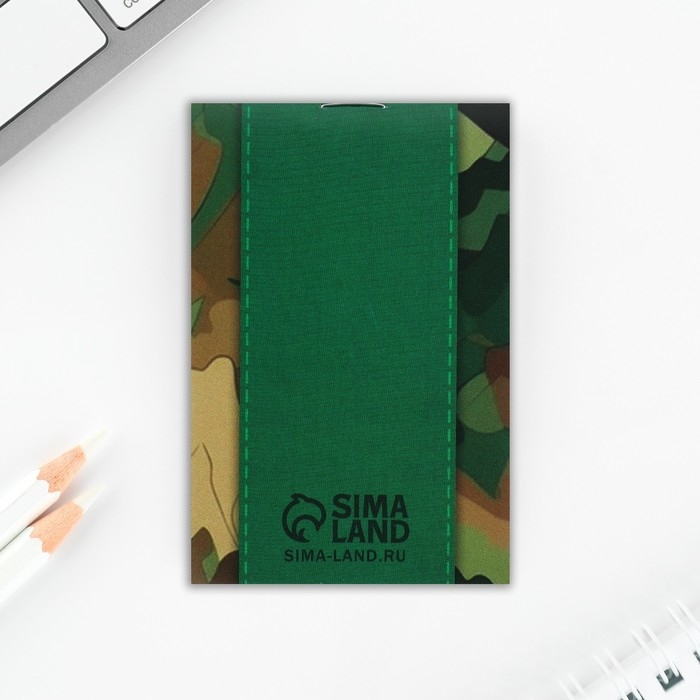 Подарочный набор &laquo;Герой и защитник. 23 февраля&raquo;, блокнот, карандаши (2 шт) и значок