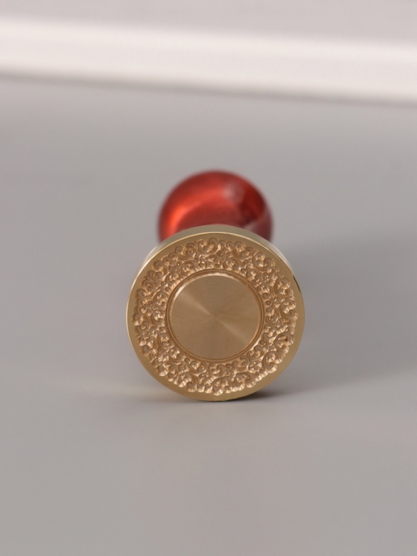 Печать для сургуча с пластиковой ручкой Печать для сургуча с пластиковой ручкой "Широкая рамка. Ажур" 6,3х3х3 см