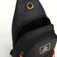 Сумка-слинг на молнии, наружный карман, цвет чёрный Сумка-слинг на молнии, наружный карман, цвет чёрный