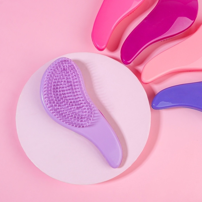 Расчёска массажная, 5,5 × 15 см, PVC коробка, цвет МИКС Расчёска массажная, 5,5 × 15 см, PVC коробка, цвет МИКС