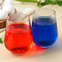 Пасхальный набор &laquo;Гжель&raquo;: 2 красителя: красный, синий + наклейки для яиц