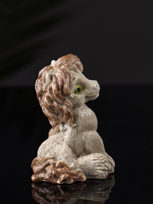 Фигура "Жеребёнок" размер 8х6х6 см, бежевый