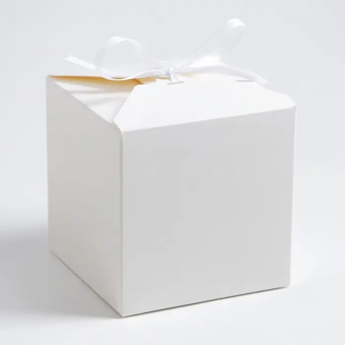 Коробка складная белая, 10 х 10 х 10 см
