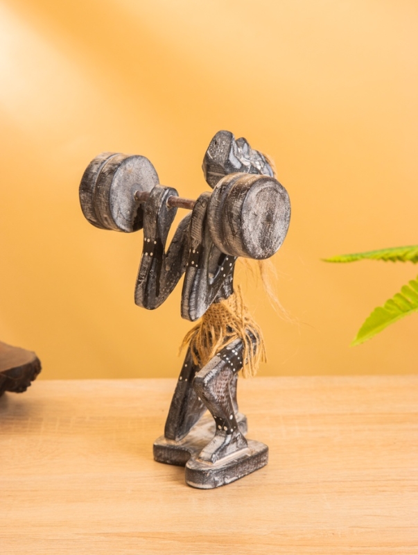 Сувенир &laquo;Аборигены силач&raquo;, 11&times;11&times;18 см, дерево