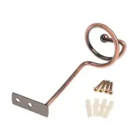 Крючок - держатель для штор на стену CAPPIO KS044, металлический, цвет медь, 2 шт