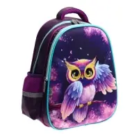 Рюкзак каркасный школьный, 39 х 30 х 14 см, Calligrata "Сова"