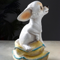 Копилка  "Чихуа на подушке" 33х20х20 см, белый