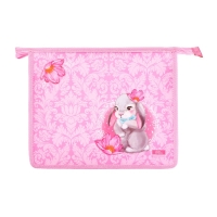 Папка для тетрадей А5, 230 х 190 х 50 мм, молния сверху, пластиковая, Calligrata "Зайчик"