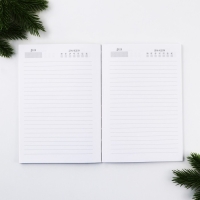 Новый год. Ежедневник в тонкой обложке А5, 80 л «Счастья в новом году!» Новый год. Ежедневник в тонкой обложке А5, 80 л «Счастья в новом году!»