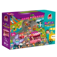 Пазл-детектив «Ярмарка сладостей», лупа, маркер, постер, 54 элемента Пазл-детектив «Ярмарка сладостей», лупа, маркер, постер, 54 элемента