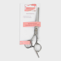 Ножницы парикмахерские с упором, лезвие &mdash; 6 см, цвет серебристый