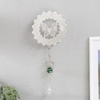 Ветряной колокольчик металл 3D "Ажурная бабочка" с бусиной 13,5х13,5х31 см Ветряной колокольчик металл 3D "Ажурная бабочка" с бусиной 13,5х13,5х31 см