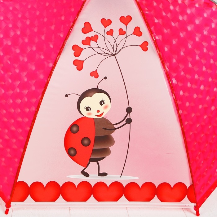 Зонт детский 3Д Зонт детский 3Д "Божьи коровки" d= 82 см, Уценка (нет свистка)