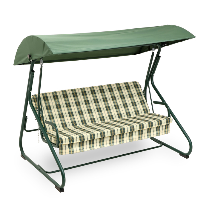 Качели садовые Качели садовые "Колорадо", 209 х 136 х 177 см, макс. нагрузка 300 кг, цвет зеленый