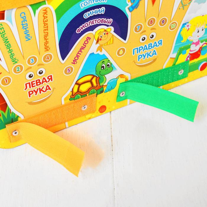 Бизиборд &laquo;Право-лево&raquo;, шнурок в комплекте, МИКС