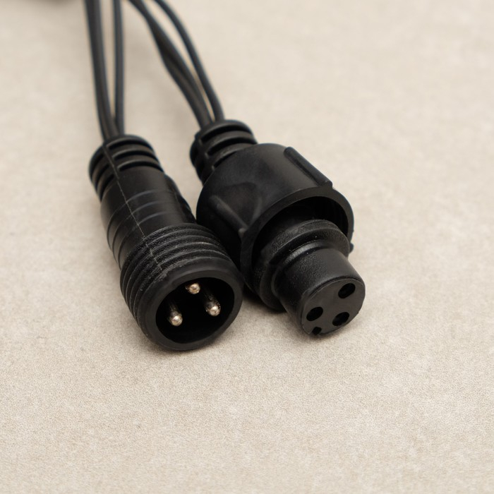 Гирлянда «Сеть» 2 × 3 м, IP44, УМС, тёмная нить, 384 LED, свечение белое, 220 В Гирлянда «Сеть» 2 × 3 м, IP44, УМС, тёмная нить, 384 LED, свечение белое, 220 В