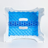 Табурет &laquo;Алфавит&raquo; складной, детский, цвет голубой/белый