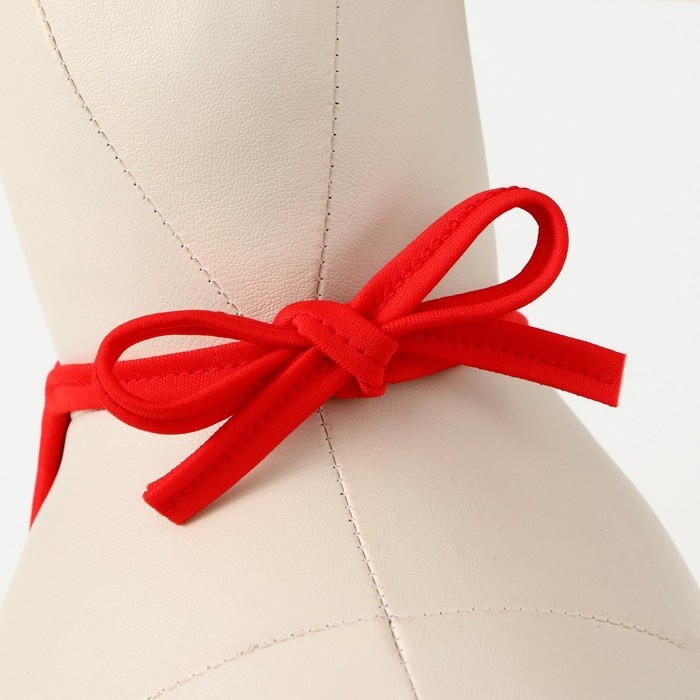 Новый год. Воротник для собак "Санта", красный