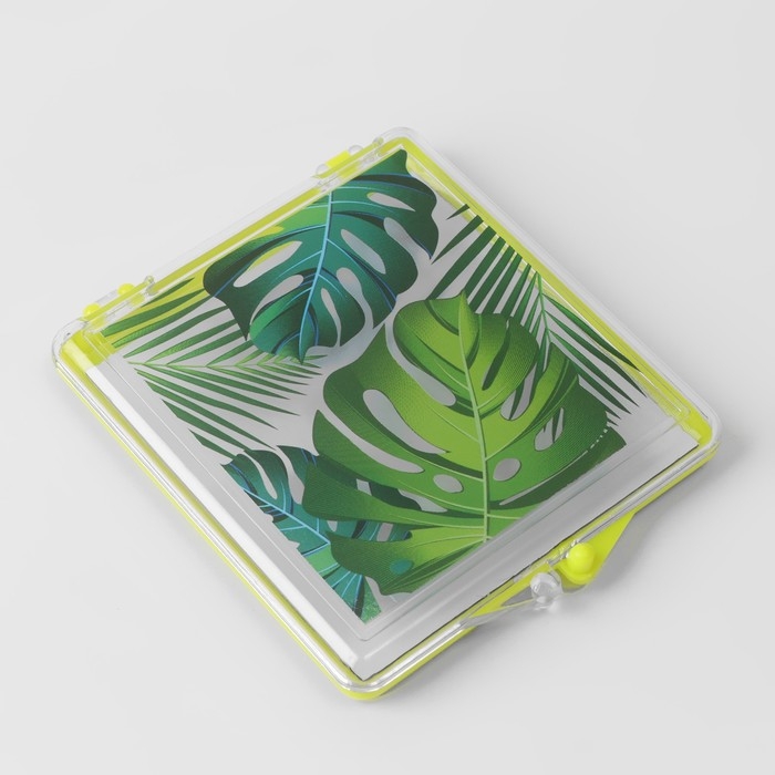 Игольница магнитная &laquo;Тропики&raquo;, с иглами, 7 &times; 8 см, цвет жёлтый